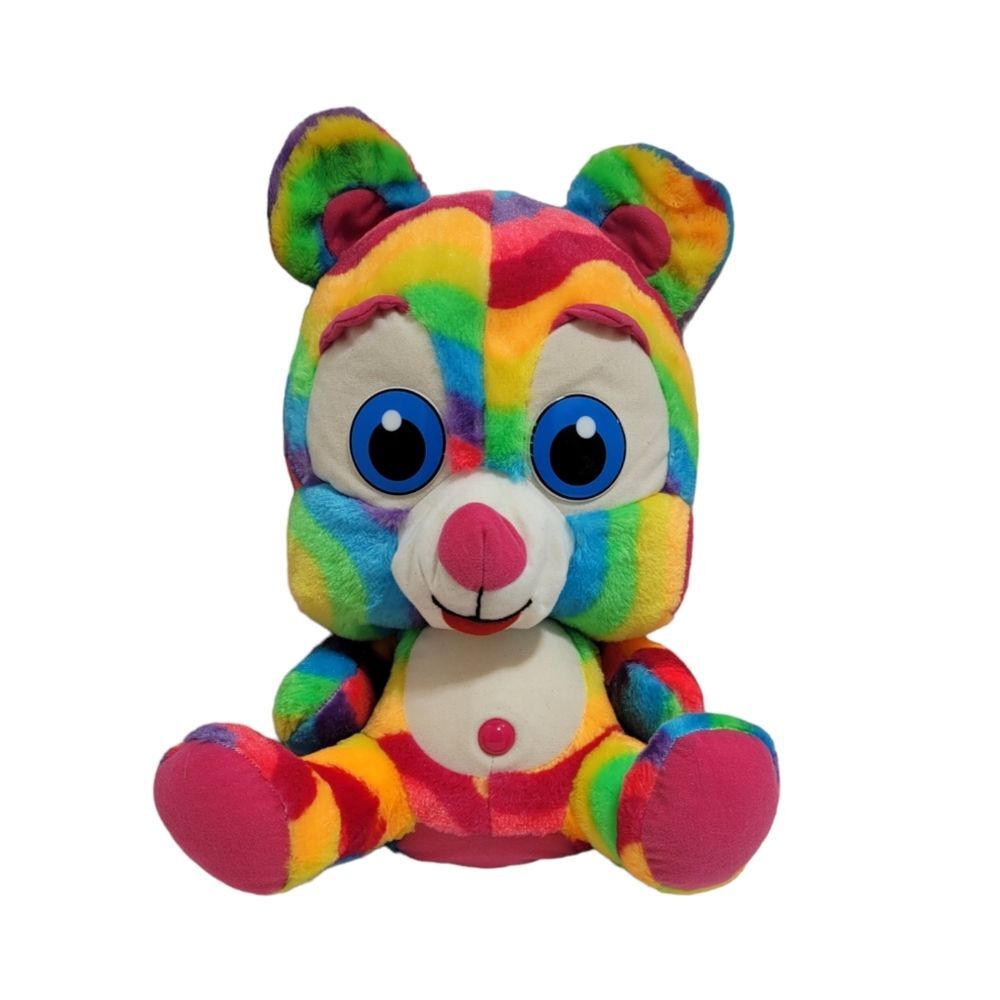 Hugh the Grateful Bear Rainbow Plush toy Stuffed Animal,, 15 Inches